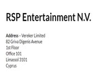 RSP Entertainment N.V.